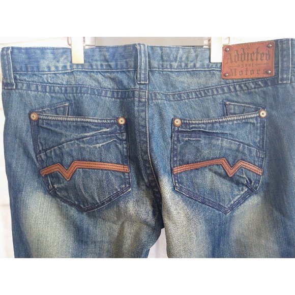 ADDICTED SOUL Motors Denim Jeans Mens Size 40 x 34 Straight Leg Pants EUC! - Picture 6 of 8